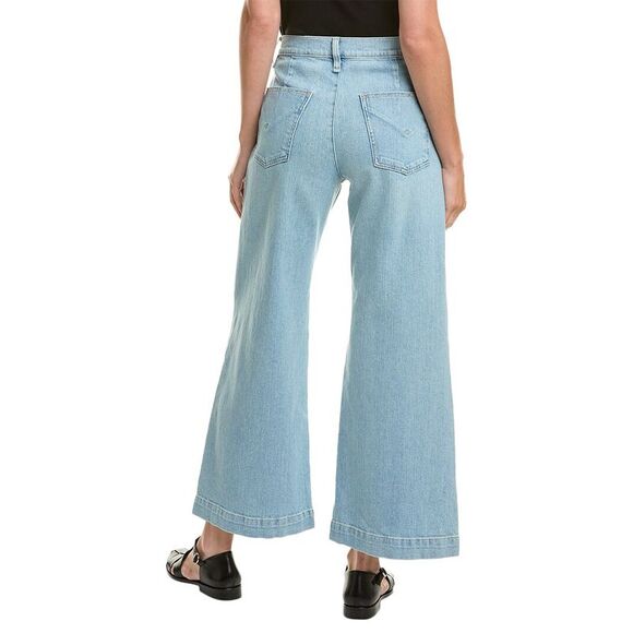 Hudson Jeans Womens  Jodie Carousel Wide Leg Petite Jean, Blue - Picture 2 of 3
